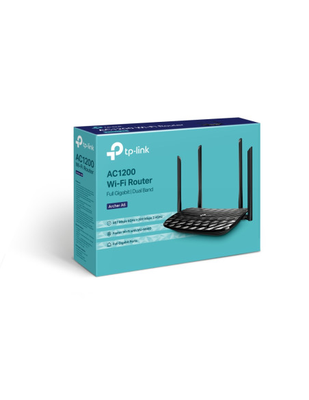 TP-Link AC1200 router wireless Gigabit Ethernet Dual-band (2.4 GHz/5 GHz) Nero