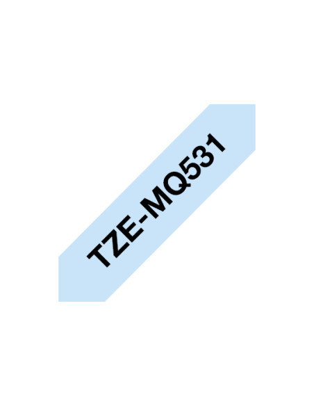 Brother TZEMQ531 nastro per etichettatrice Nero su blu TZe