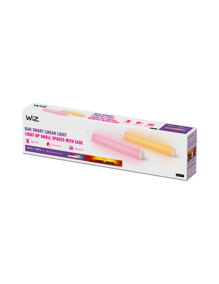 WiZ Barra Luminosa Smart Portatile Dimmerabile Luce Bianca o Colorata 2Pezzi