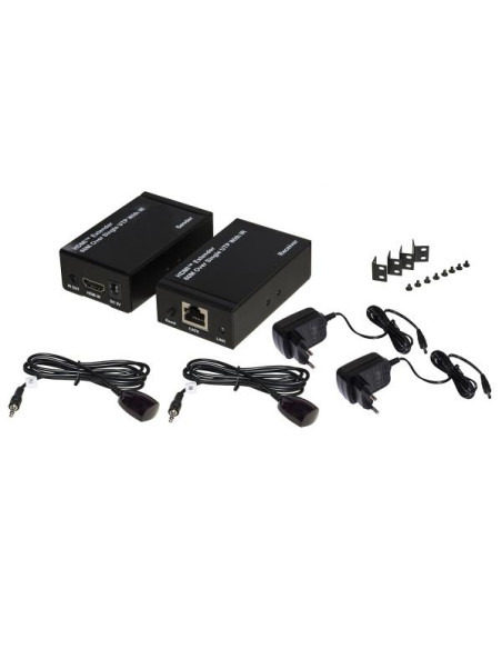 EXTENDER HDMI TRAMITE CAVO RETE CAT 5/6 FINO 60MT INFR.TELEC. POC
