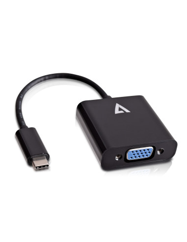 V7 USB-C(m) a VGA(f) Adattore Nero