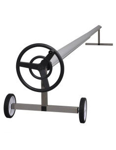 Rullo di Copertura per Piscina con Base in Acciaio Inox 2
