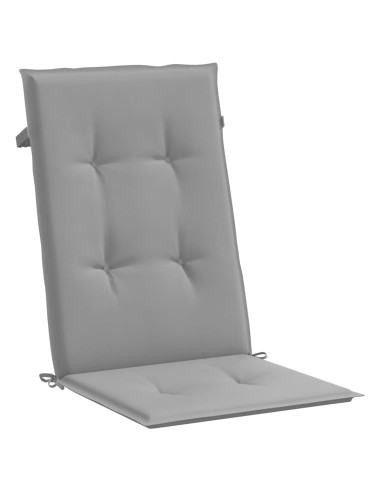 Cuscini per Sedie 4 pz Grigi 120x50x3 cm in Tessuto