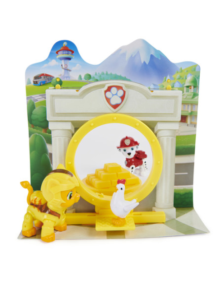 PAW Patrol , Set Gioco Cat Pack, Set a sorpresa con personaggi (Leo e Marshall o Rory e Skye), giocattoli per bambini dai 3 anni