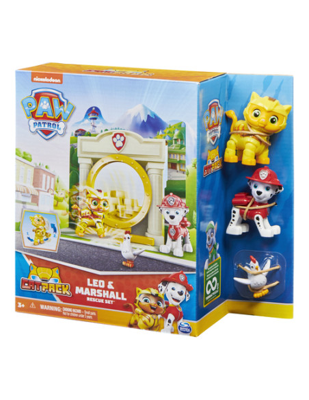 PAW Patrol , Set Gioco Cat Pack, Set a sorpresa con personaggi (Leo e Marshall o Rory e Skye), giocattoli per bambini dai 3 anni