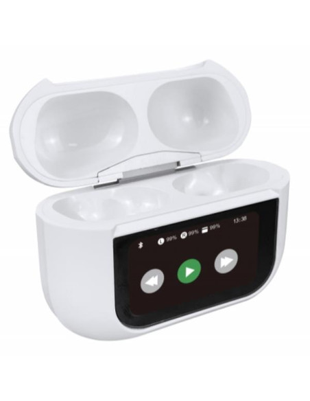 AU TWS BT-X72 BIANCO DISPLAY TOUCH