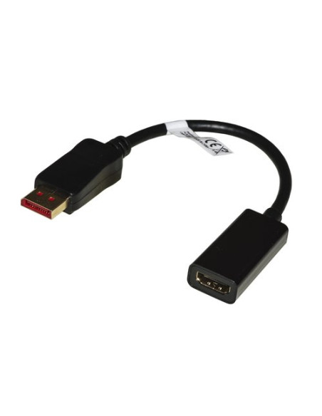 ADATTATORE LINK DISPLAYPORT 1.4 TO HDMI 2.0, M/F, CONTATTI DORATI 4KX2K60HZ HDR RGB4:4:4, NERO, LKADAT200