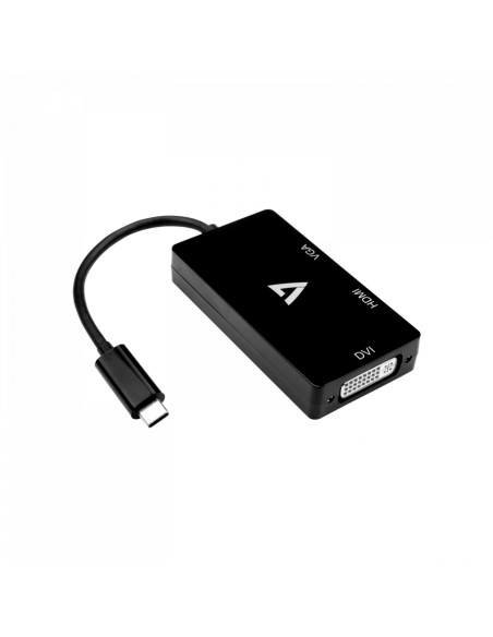 V7 V7UC-VGADVIHDMI-BLK adattatore grafico USB 3840 x 2160 Pixel Nero