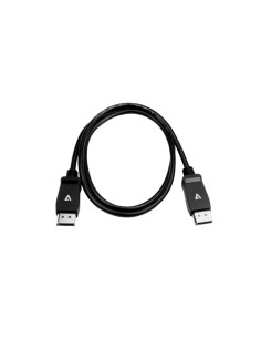 V7 Cavo video nero Pro da DisplayPort maschio a DisplayPort maschio 1 m