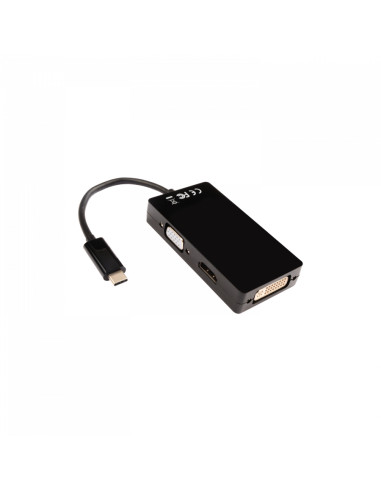V7 V7UC-VGADVIHDMI-BLK adattatore grafico USB 3840 x 2160 Pixel Nero