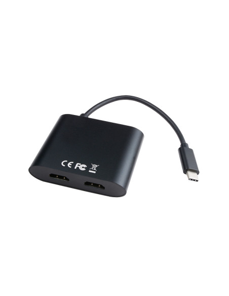 V7 V7UC-2HDMI-BLK adattatore grafico USB 3840 x 2160 Pixel Nero