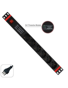MULTIPRESA 1U 6 PRESE UNIVERSALI