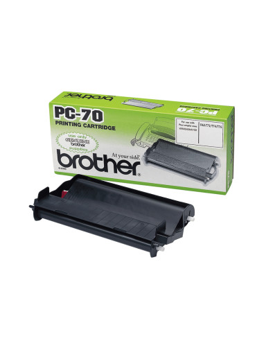 Brother PC-70 ricambio per fax Cartuccia fax + nastro 140 pagine Nero 1 pz