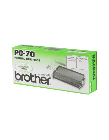 Brother PC-70 ricambio per fax Cartuccia fax + nastro 140 pagine Nero 1 pz