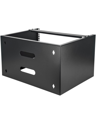 StarTech.com Staffa Rack 19" 6U a Parete - Profondità 35 cm Profilo Basso - Rack 19 pollici per Switch, Patch Panel, Server e D