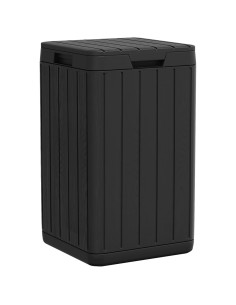 Cestino per Rifiuti da Esterno Antracite 38x38x65 cm in PP 2