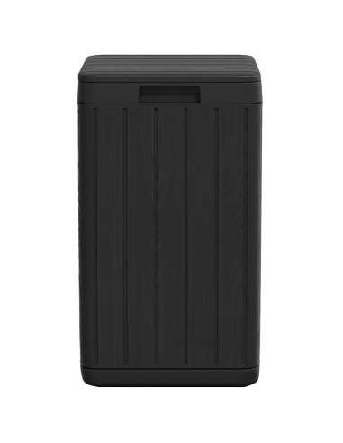 Cestino per Rifiuti da Esterno Antracite 38x38x65 cm in PP
