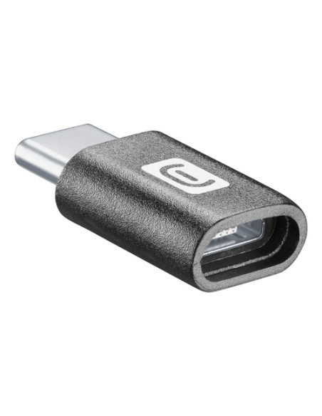 Cellularline Adattatore da MICRO USB a USB-C Converte la porta MICRO USB in USB-C