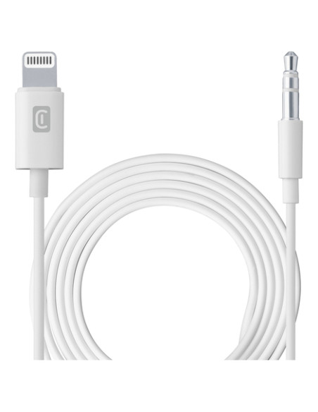 Cellularline Aux Music Cable - Lightning Cavo aux per connessione ad autoradio