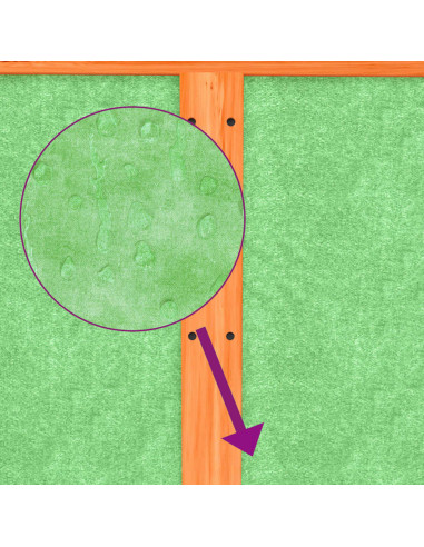 Conigliera Marrone 144x123x67,5 cm in Legno Massello di Pino