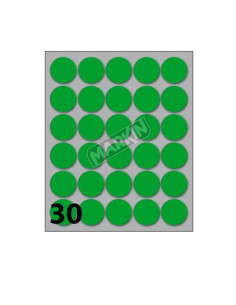 CONF 10 BUSTE ETICH 7 VERDE  DIAM22