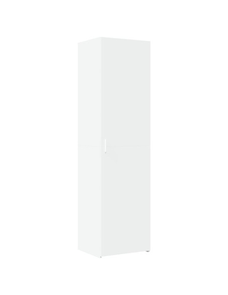 Credenza Bianca 50x42,5x185 cm in Legno Multistrato