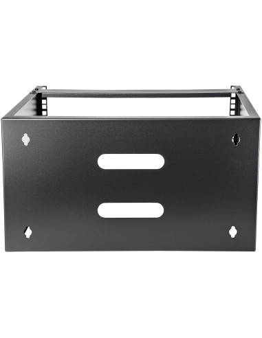 StarTech.com Staffa Rack 19" 6U a Parete - Profondità 35 cm Profilo Basso - Rack 19 pollici per Switch, Patch Panel, Server e D