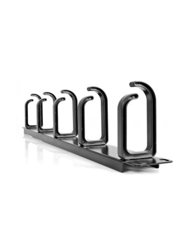 StarTech.com Pannello gestione cavi 1U 19" per rack con anelli guida in metallo