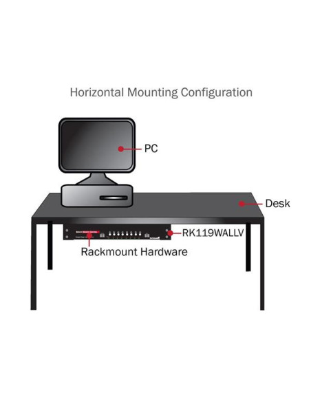 StarTech.com Staffa rack in acciaio 4U per montaggio apparecchiature su parete verticale da 19"