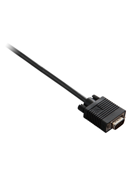 V7 Cavo video nero da VGA maschio a VGA femmina 2m 6.6ft