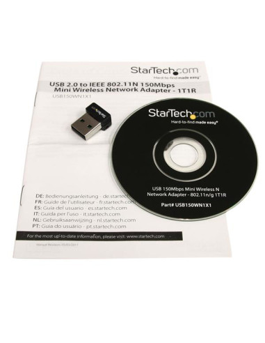 StarTech.com Adattatore di rete N wireless mini USB 150 Mbps - 802.11n/g 1T1R