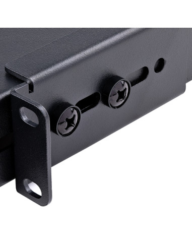 StarTech.com Ripiano 1U regolabile ventilato per rack 19" - Robusto ripiano per armadio server rack 19 pollici - Mensola Univers