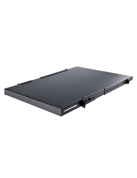 StarTech.com Ripiano 1U regolabile per montaggio su rack 19" - Robusto ripiano per armadio server rack 19 pollici - Mensola Univ