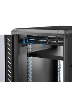 StarTech.com Ripiano 1U regolabile per montaggio su rack 19" - Robusto ripiano per armadio server rack 19 pollici - Mensola Univ 2