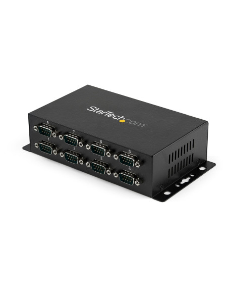 StarTech.com Hub adattatore USB a DB9 RS232 seriale 8 porte – Guide DIN industriali DIN e montabile a parete
