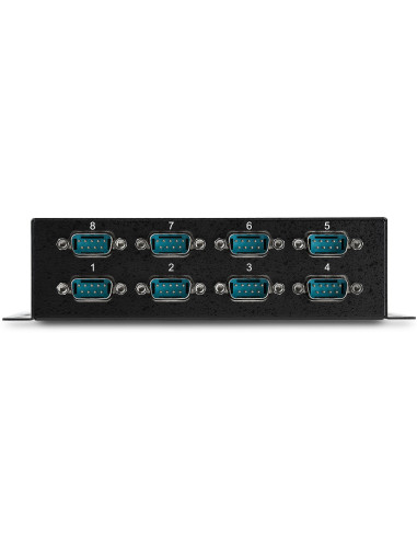 StarTech.com Hub adattatore USB a DB9 RS232 seriale 8 porte – Guide DIN industriali DIN e montabile a parete