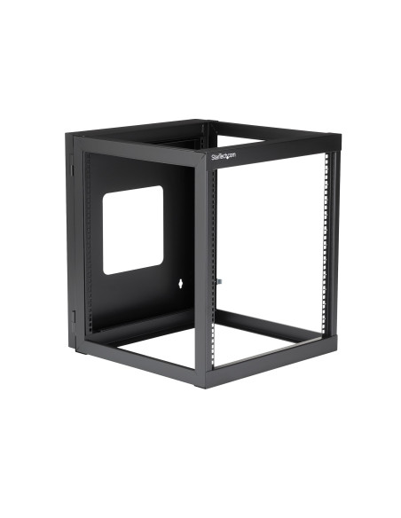 StarTech.com Server rack 12U a giorno per montaggio a parete con cerniera 22"