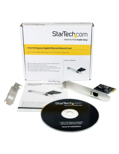 StarTech.com Scheda di Rete Ethernet PCI express x4 ad 1 porta da 10Gb - Adattatore PCIe NIC Gigabit Ethernet a doppio profilo