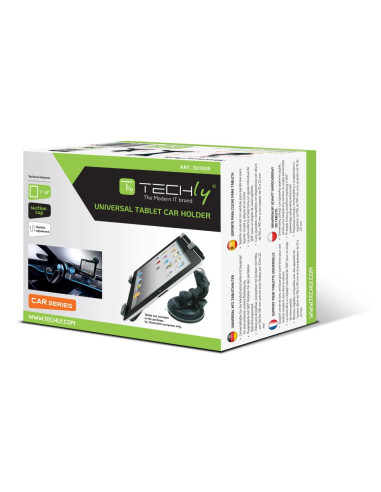 Techly Supporto Universale da Auto con Ventosa per Tablet 7-10.1" (I-TABLET-VENT)