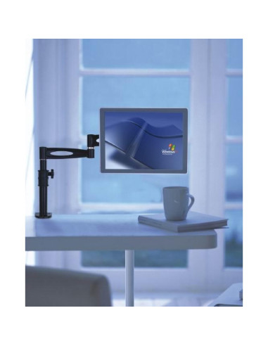 Techly Supporto da scrivania per Monitor 13-27'' braccio lungo inclinabile (ICA-LCD 502BK)