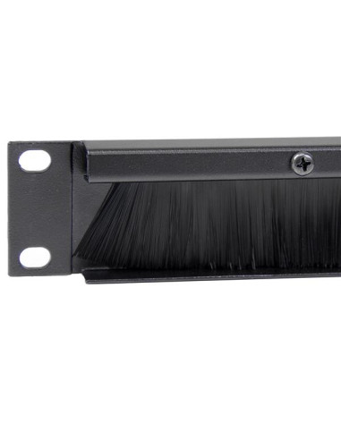 StarTech.com Pannello di gestione cavi per server rack orizzontale con spazzola a listello 1U