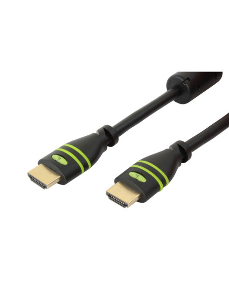 Techly Cavo HDMI High Speed con Ethernet A/A M/M con Ferrite 15m (ICOC HDMI-FR-150)