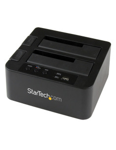 StarTech.com Docking Station per Hard Disk a 2 Slot - Duplicatore Standalone USB 3.0 (5 Gbps)/eSATA per SSD/HDD SATA III 2.5/3.5