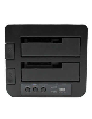 StarTech.com Docking Station per Hard Disk a 2 Slot - Duplicatore Standalone USB 3.0 (5 Gbps)/eSATA per SSD/HDD SATA III 2.5/3.5