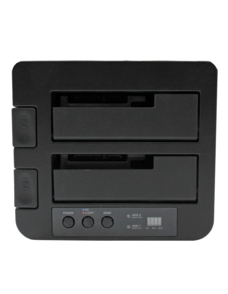 StarTech.com Docking Station per Hard Disk a 2 Slot - Duplicatore Standalone USB 3.0 (5 Gbps)/eSATA per SSD/HDD SATA III 2.5/3.5