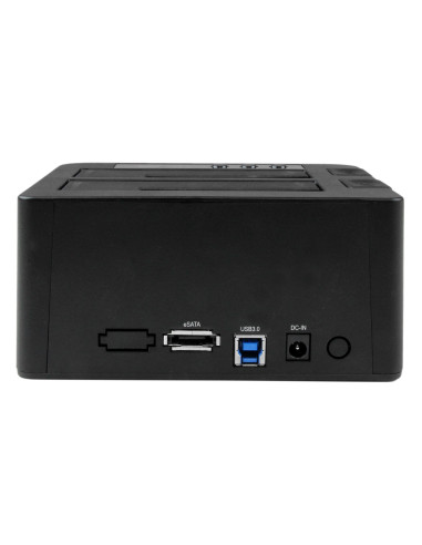 StarTech.com Docking Station per Hard Disk a 2 Slot - Duplicatore Standalone USB 3.0 (5 Gbps)/eSATA per SSD/HDD SATA III 2.5/3.5