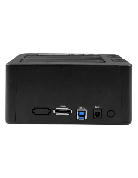 StarTech.com Docking Station per Hard Disk a 2 Slot - Duplicatore Standalone USB 3.0 (5 Gbps)/eSATA per SSD/HDD SATA III 2.5/3.5