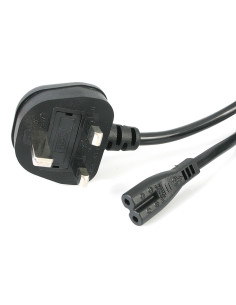 StarTech.com Cavo di Alimentazione per Notebook da 1m Cavo Elettrico AC di Ricambio per Alimentatori Laptop da UK BS1363 a C7, 2