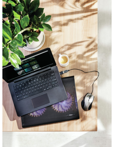 Trust 20104 base di raffreddamento per laptop 43,9 cm (17.3") Nero
