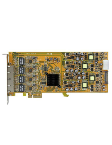 StarTech.com Scheda di rete PCIe Gigabit Power over Ethernet a 4 porte - Adattatore PCI express PSE / POE - NIC